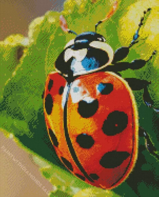 Spotted Ladybug Diamond Painting