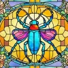 Stained Glass Ladybug Diamond Painting