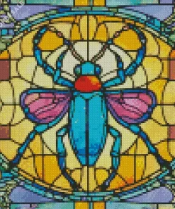 Stained Glass Ladybug Diamond Painting