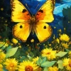 Starry Night Butterfly Diamond Painting