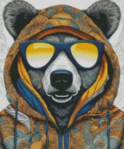 Stylish Bear Diamond Painting