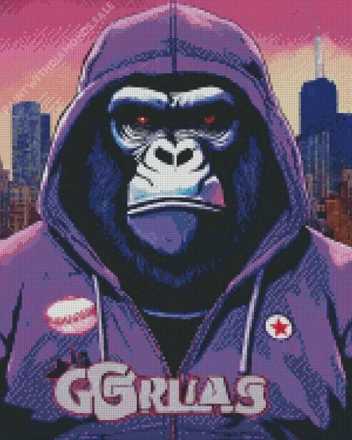 Stylish Gorilla Diamond Painting