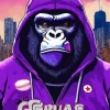 Stylish Gorilla Diamond Painting