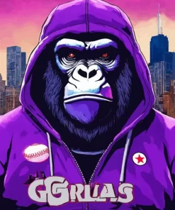 Stylish Gorilla Diamond Painting