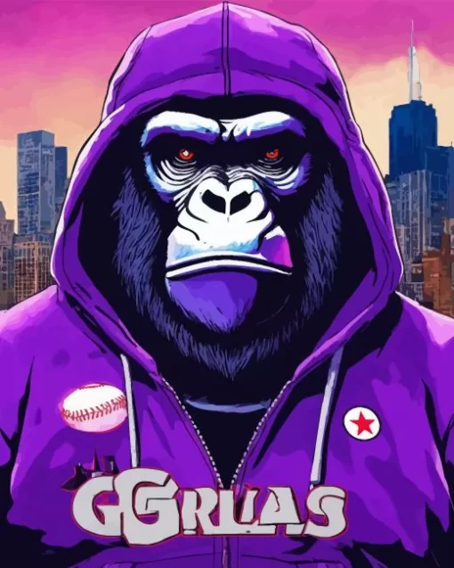 Stylish Gorilla Diamond Painting