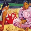 Tahitian Women On The Beach Diamond Paintings