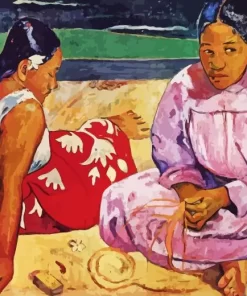 Tahitian Women On The Beach Diamond Paintings