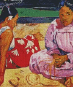 Tahitian Women On The Beach Diamond Paintings