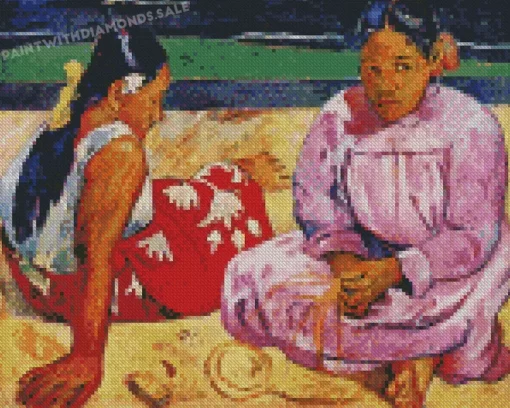 Tahitian Women On The Beach Diamond Paintings