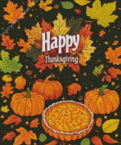 Happy Thanksgiving Art Diamond Paintings