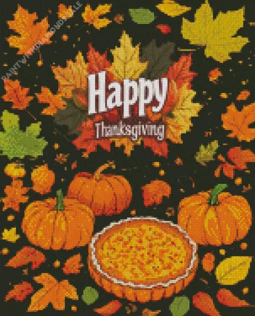 Happy Thanksgiving Art Diamond Paintings