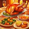 Thanksgiving Table Diamond Paintings