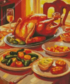 Thanksgiving Table Diamond Paintings