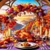 Thanksgiving Table Art Diamond Paintings