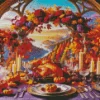 Thanksgiving Table Art Diamond Paintings