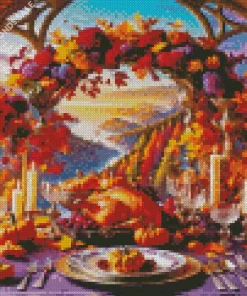 Thanksgiving Table Art Diamond Paintings