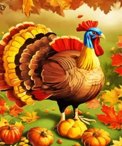 Thanksgiving Turkey Art Diamond Paintings