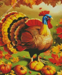 Thanksgiving Turkey Art Diamond Paintings