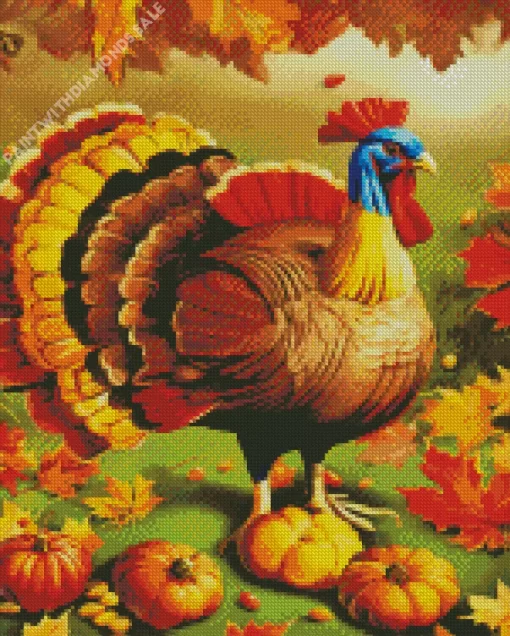 Thanksgiving Turkey Art Diamond Paintings