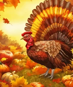 Thanksgiving Turkey Bird Diamond Paintings