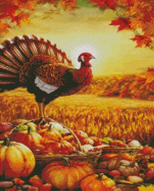 Thanksgiving Turkey II Diamond Painting