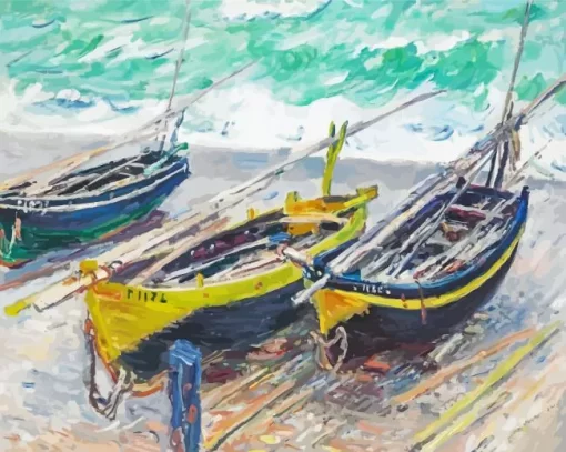 Three Fishing Boats Diamond Paintings