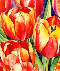 Tulips Flower Art Diamond Painting