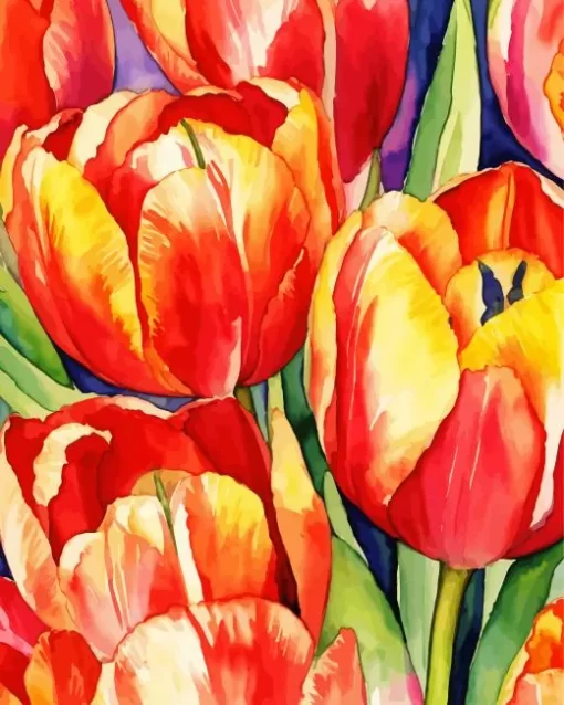 Tulips Flower Art Diamond Painting