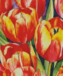 Tulips Flower Art Diamond Painting