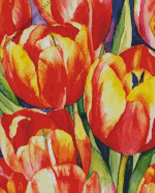 Tulips Flower Art Diamond Painting