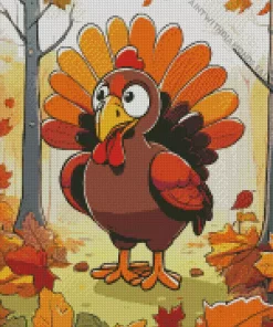 Turkey In The Autumn Diamond Painting