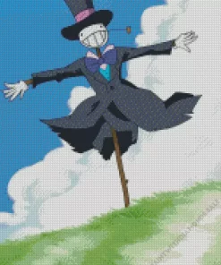 Turnip Head Howls Moving Castle Anime Diamond Painting