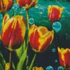 Underwater Tulips Diamond Painting