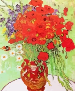 Vincent Van Gogh Poppies And Daisies Diamond Paintings