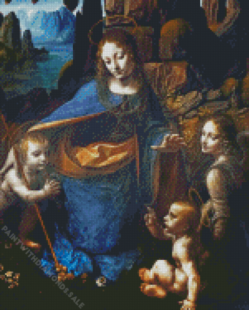 Virgin Of The Rocks Diamond Painting