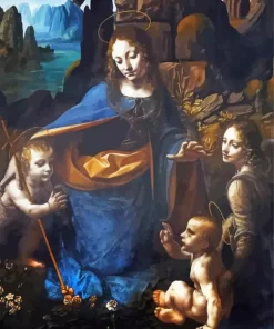 Virgin Of The Rocks Diamond Paintings