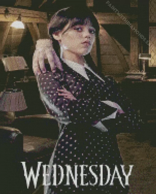 wednesday addams Diamond By Numbers