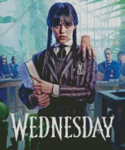 wednesday addams character Diamond By Numbers