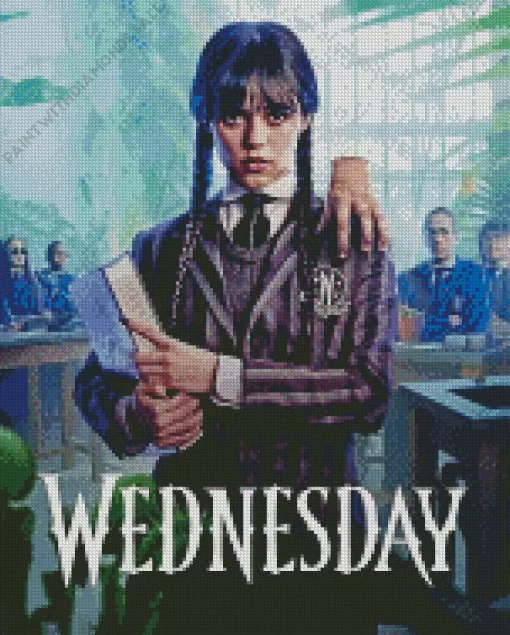 wednesday addams character Diamond By Numbers