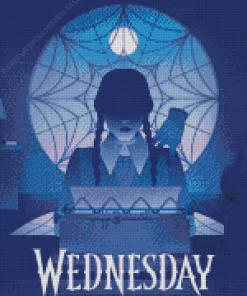 wednesday illustration poster Diamond By Numbers