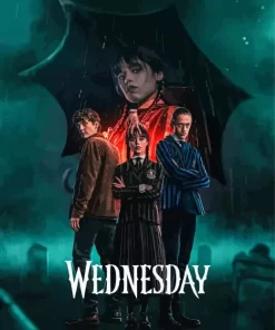 wednesday movie poster Diamond Paintings