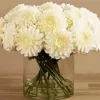 White Chrysanthemum In Vase Diamond Painting