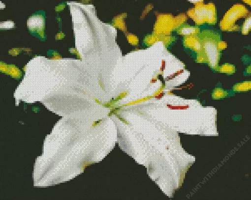 White Lilies Diamond Painting