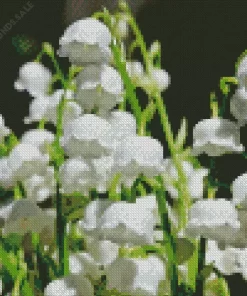 White Lily Of The Valley Diamond Painting