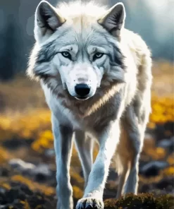 White Wolf Diamond Painting