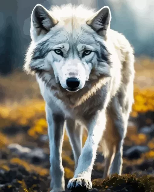 White Wolf Diamond Painting