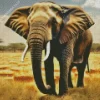 Wild Elephant Diamond Painting