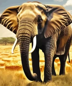 Wild Elephant Diamond Painting