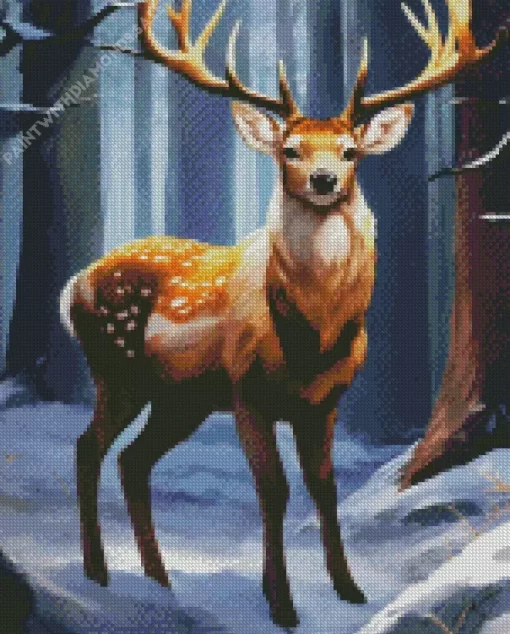 Wild Deer Animal Diamond Painting