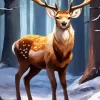 Wild Deer Animal Diamond Painting